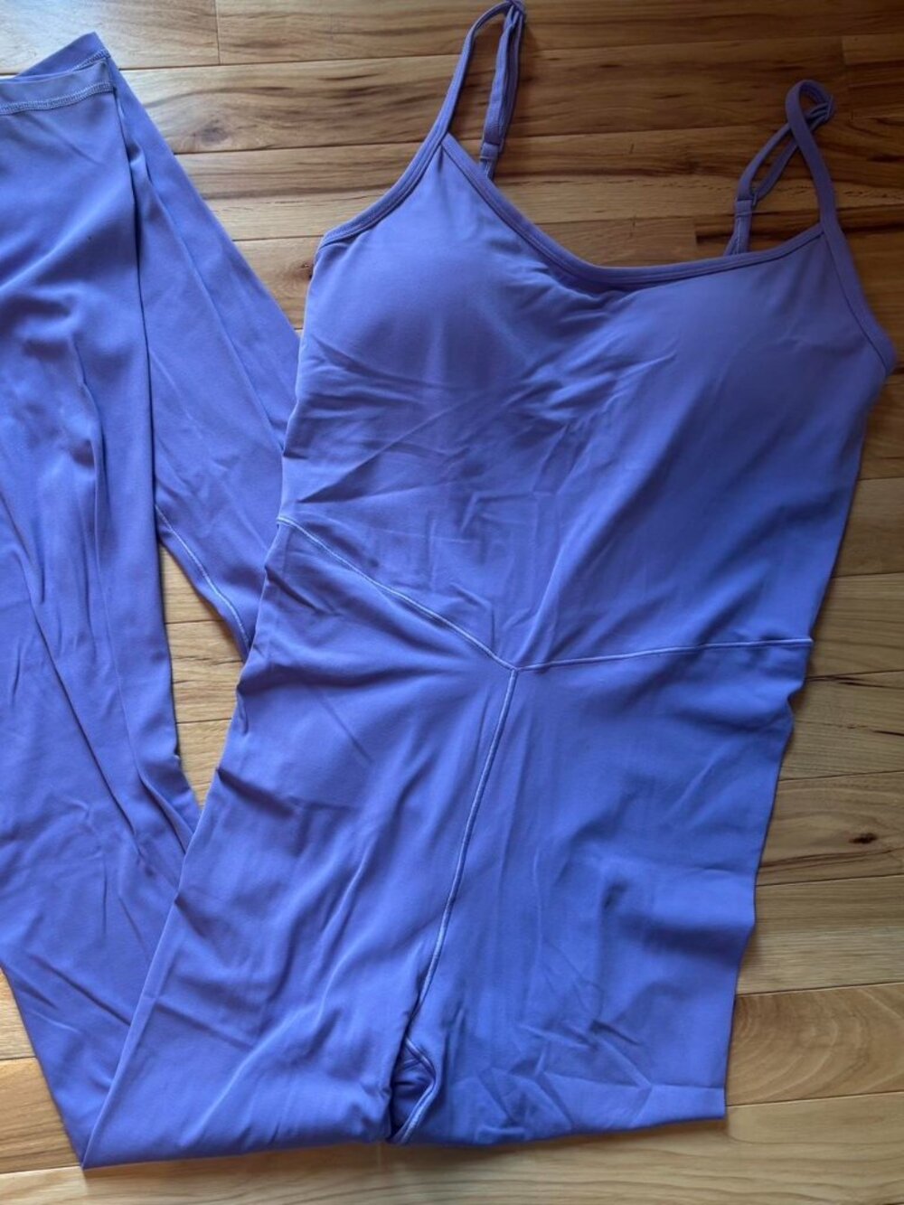 Aerie Offline Real Me Xtra Flare Jumpsuit One Piece in Lilac Purple